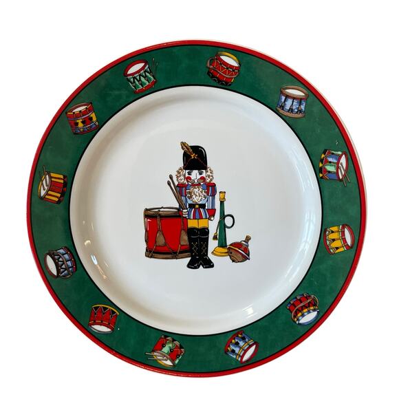 4 VTG Holiday Spirit Nutcracker Salad Plates Intl Tableworks Bob Timberlake - Picture 12 of 15